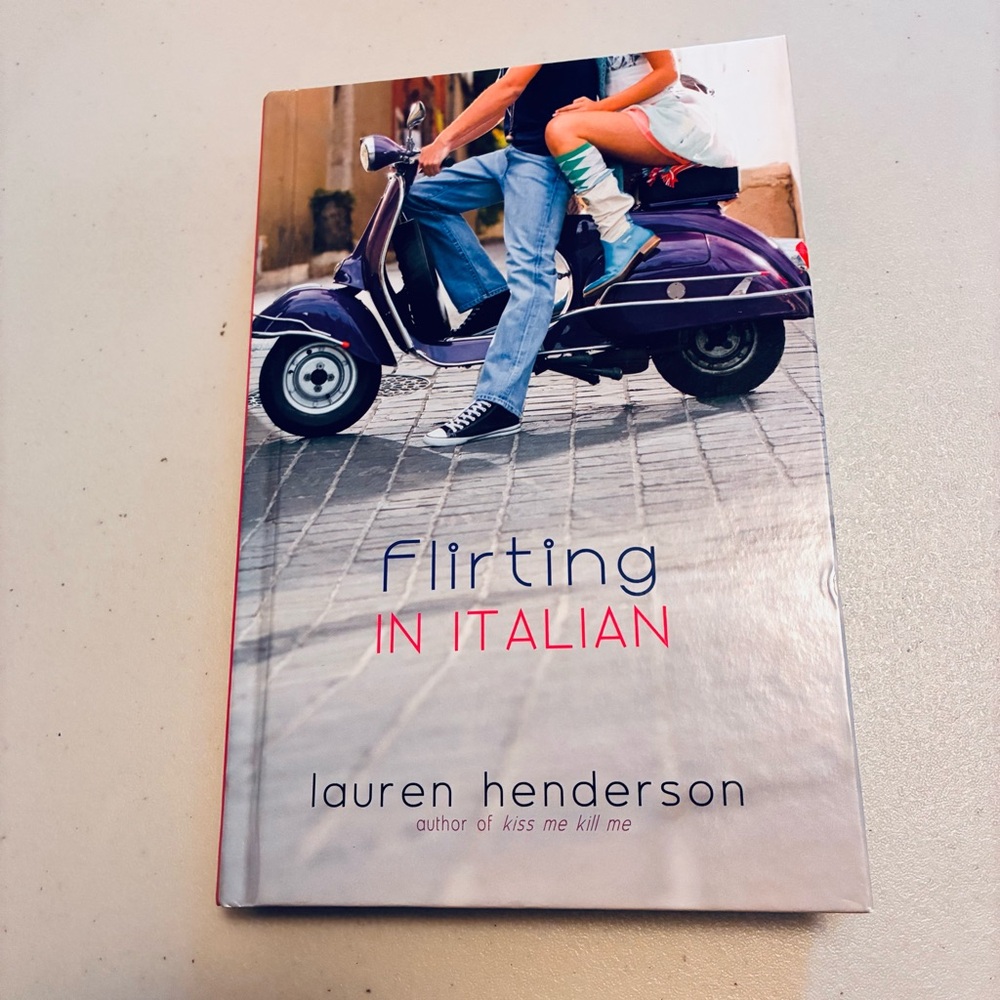 Flirting in Italian by Lauren Henderson HC Library Binding First US Edition 2012